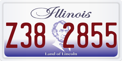 IL license plate Z382855