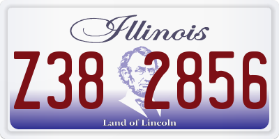 IL license plate Z382856