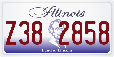 IL license plate Z382858