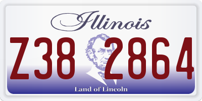 IL license plate Z382864