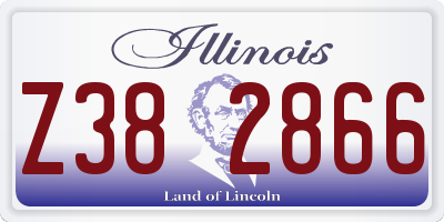 IL license plate Z382866