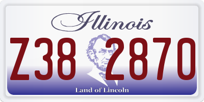 IL license plate Z382870