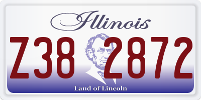 IL license plate Z382872