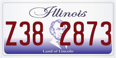 IL license plate Z382873