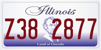 IL license plate Z382877