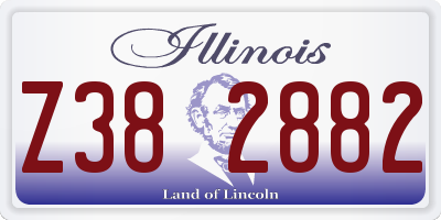 IL license plate Z382882