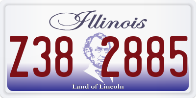 IL license plate Z382885