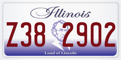 IL license plate Z382902