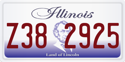 IL license plate Z382925