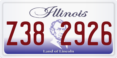 IL license plate Z382926