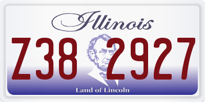IL license plate Z382927