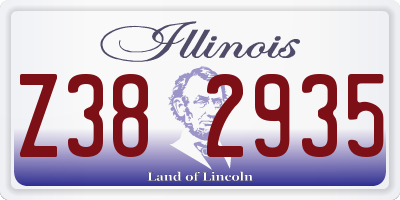 IL license plate Z382935