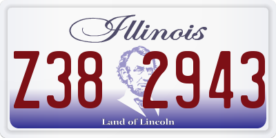IL license plate Z382943