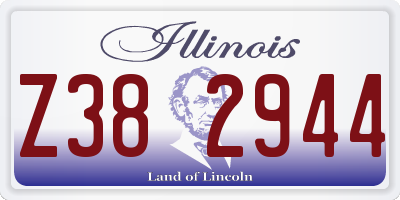 IL license plate Z382944