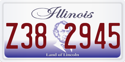 IL license plate Z382945