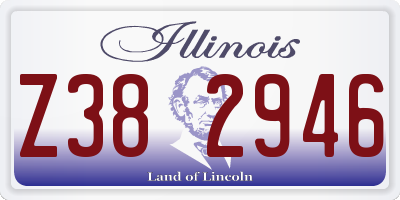 IL license plate Z382946