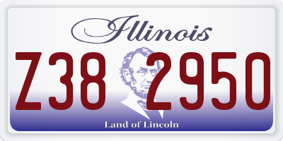 IL license plate Z382950