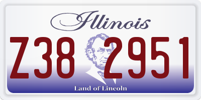 IL license plate Z382951