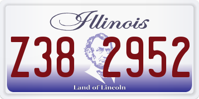 IL license plate Z382952