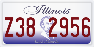IL license plate Z382956