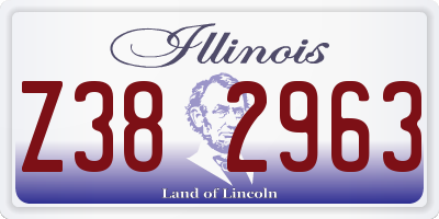 IL license plate Z382963