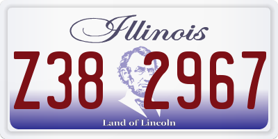 IL license plate Z382967