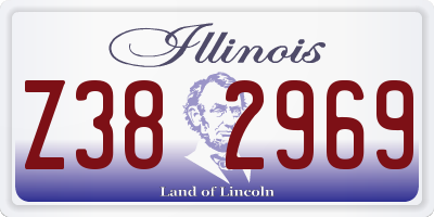 IL license plate Z382969