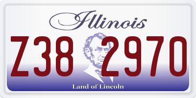 IL license plate Z382970