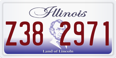 IL license plate Z382971
