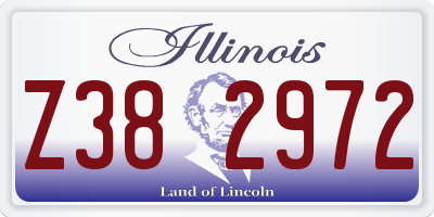 IL license plate Z382972