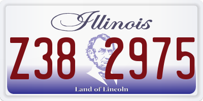 IL license plate Z382975