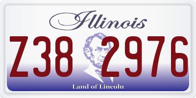 IL license plate Z382976