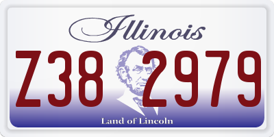 IL license plate Z382979