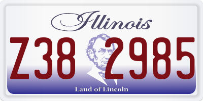 IL license plate Z382985