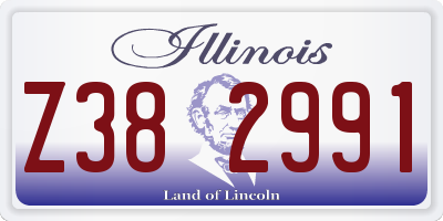 IL license plate Z382991