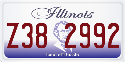 IL license plate Z382992