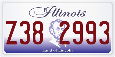 IL license plate Z382993
