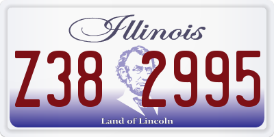 IL license plate Z382995