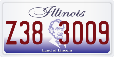 IL license plate Z383009