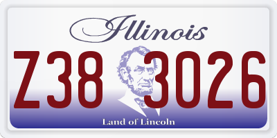 IL license plate Z383026