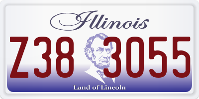 IL license plate Z383055