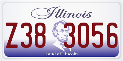 IL license plate Z383056