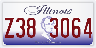 IL license plate Z383064