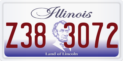 IL license plate Z383072