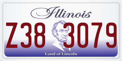 IL license plate Z383079