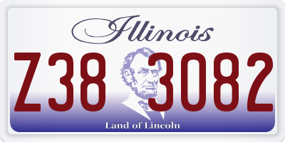IL license plate Z383082