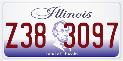 IL license plate Z383097