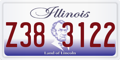 IL license plate Z383122