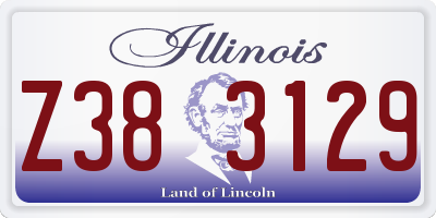 IL license plate Z383129