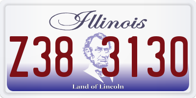 IL license plate Z383130